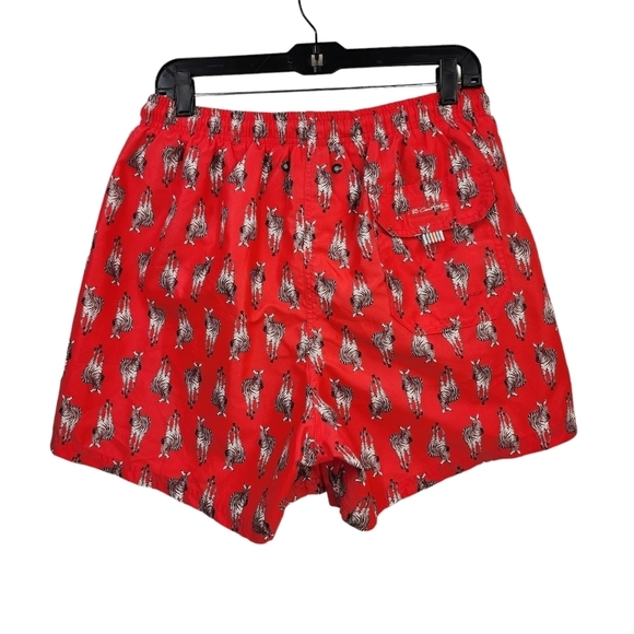 98 Coast Av. Men's Zebra Print Swim Trunks- XXXL - Picture 4 of 6